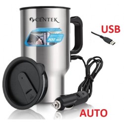 Термокружка USB / Auto CT-0090 Silver | Centek