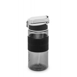 Бутылка с манжетой и трубочкой 550 мл 722-550 Черный | Арктика