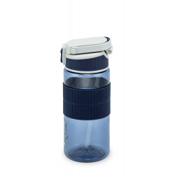 Бутылка с манжетой и трубочкой 550 мл 722-550 Синий | Арктика