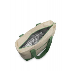 Термосумка шоппер 3400-17 Зеленая/Бежевая | Арктика