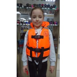 Жилет спасательный детский до 30 кг Оранжевый | POSEIDON FISH