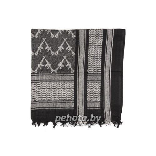 Арафатка Шемаг Rifles черно-белый | Mil-tec фото 2