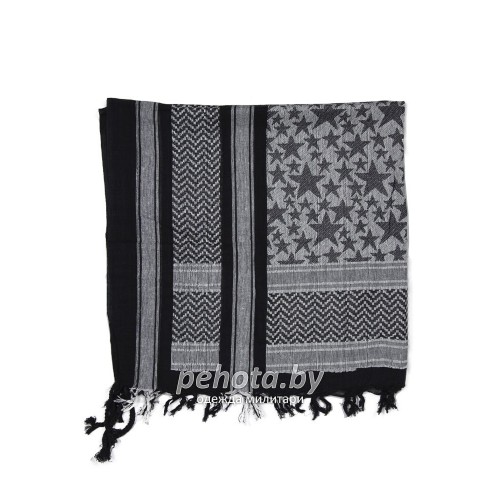 Арафатка Шемаг Stars черно-белый | Mil-tec фото 2