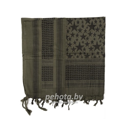 Арафатка Шемаг Stars олива-черный | Mil-tec фото 2