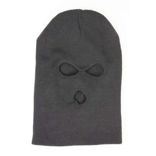 Балаклава трех-точечная мелко вязанная Black | Mil-tec фото 2