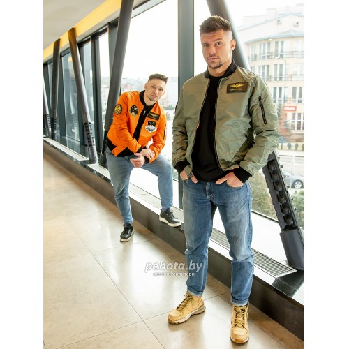 Бомбер двухсторонний PILOT Olive/Orange | Nord Denali фото 5