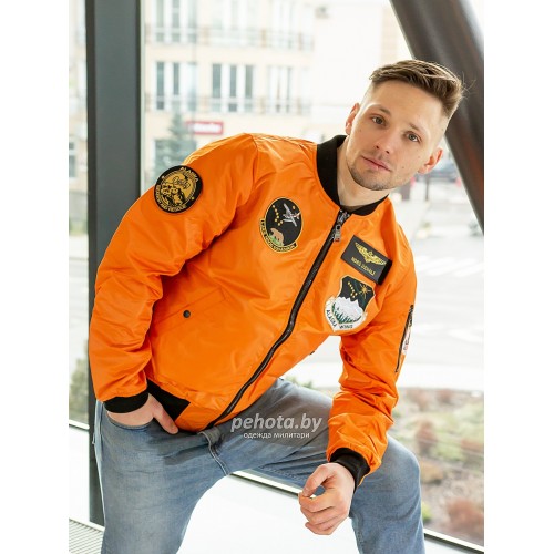Бомбер двухсторонний PILOT Olive/Orange | Nord Denali фото 8