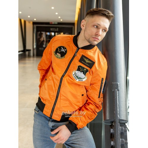 Бомбер двухсторонний PILOT Olive/Orange | Nord Denali фото 10