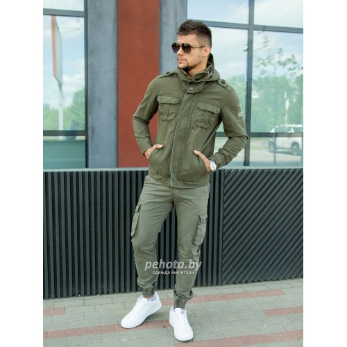 Брюки Jogger Olive light | STROLL фото 3