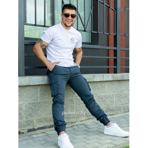 Брюки Jogger Steel blue | STROLL фото 2