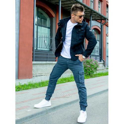 Брюки Jogger Steel blue | STROLL фото 4