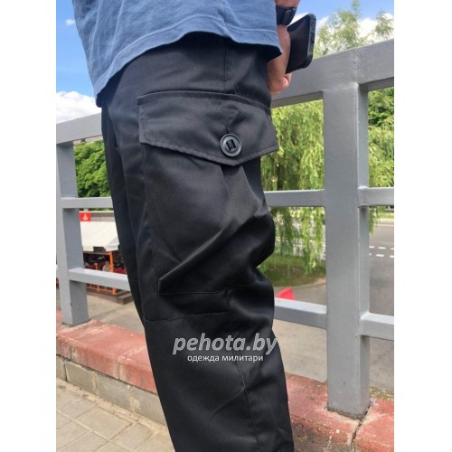 Брюки СМОК стандарт Black | Grizzly фото 3