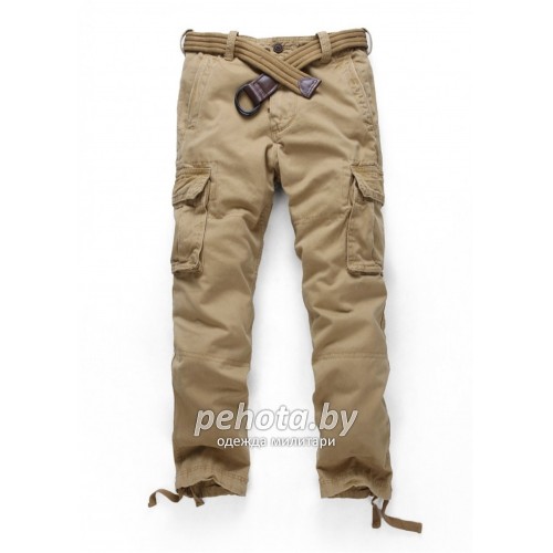 Брюки Vintage Cargo Beige | Abercrombie & Fitch фото 8