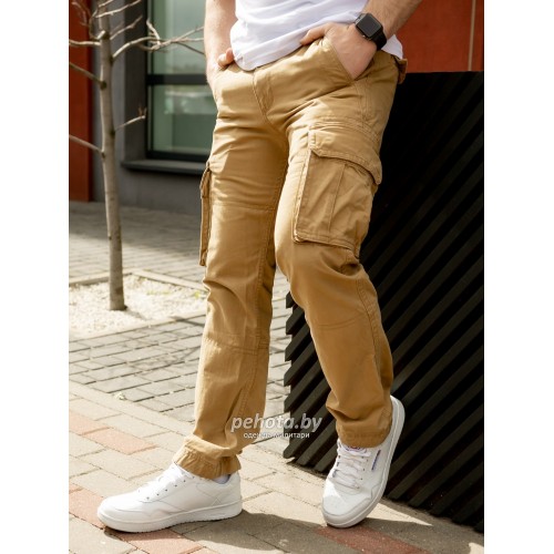 Брюки Vintage Cargo Beige | Abercrombie & Fitch фото 6