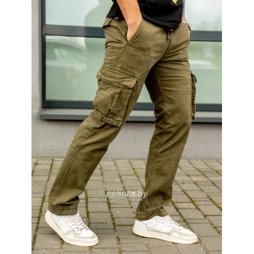 Брюки Vintage Cargo Olive Green | Abercrombie & Fitch фото 3