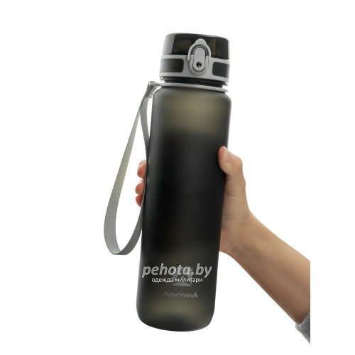 Бутылка для воды 1000мл 720-1000 Чёрная матовая | Арктика фото 2