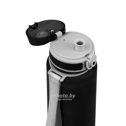 Бутылка для воды 1000мл 720-1000 Чёрная матовая | Арктика фото 6