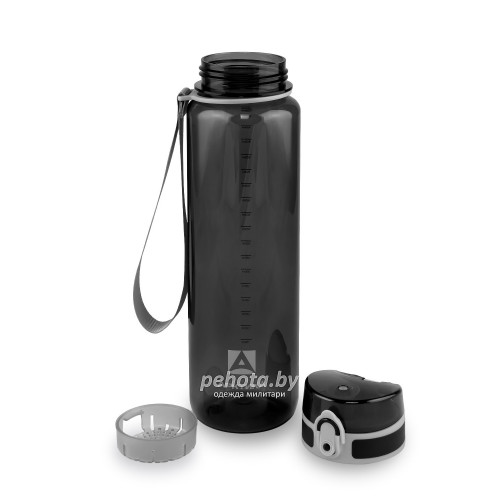 Бутылка для воды 1000мл 720-1000 Чёрная прозрачная | Арктика фото 4