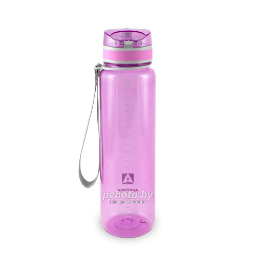 Бутылка для воды 1000мл 720-1000 Лавандовая прозрачная | Арктика фото 2