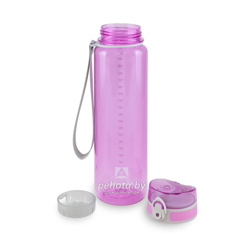 Бутылка для воды 1000мл 720-1000 Лавандовая прозрачная | Арктика фото 4