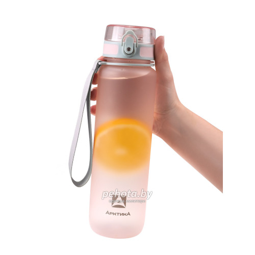 Бутылка для воды 1000мл 720-1000 Розовая матовая | Арктика фото 2