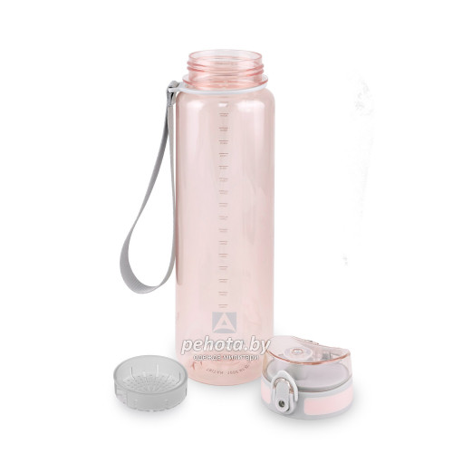 Бутылка для воды 1000мл 720-1000 Розовая прозрачная | Арктика фото 4