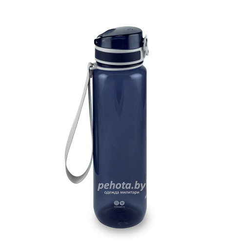 Бутылка для воды 1000мл 720-1000 синяя прозрачная | Арктика фото 3