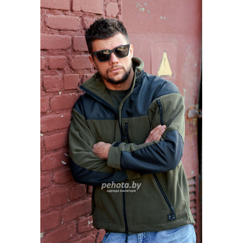 Флис Classic Olive green/black | Army Stroll фото 3
