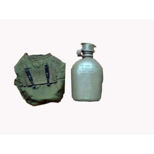 Фляга US army Oliva c чехлом фото 3