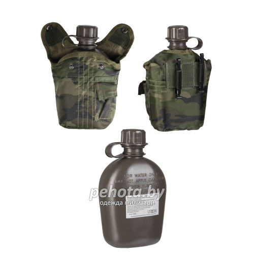 Фляга US Field 1L Woodland | Mil-tec фото 2