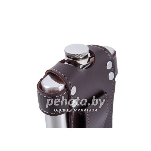 Фляжка Flage в кожаном чехле с тиснением 260мл PF-BD-F15 | Следопыт фото 4