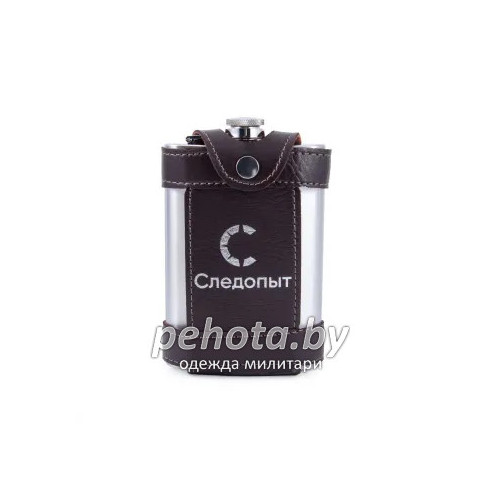 Фляжка Flage в кожаном чехле с тиснением 260мл PF-BD-F15 | Следопыт фото 5