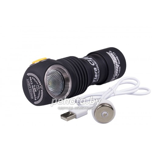Фонарь налобный Tiara C1 Pro Magnet USB Gree XP-L +18350 Li-Ion White Light | ArmyTek фото 2