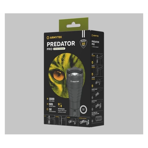 Фонарь Predator Pro Magnet USB White light | Armytek фото 3