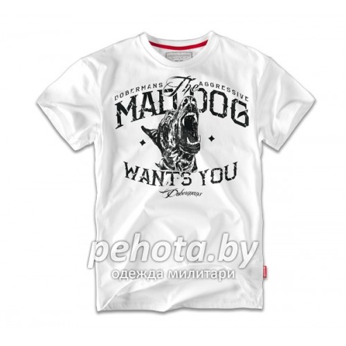 Футболка MAD DOG TS69 White | Dobermans Aggressive фото 1