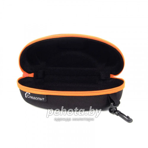 Футляр/Чехол для очков жёсткий с карабином PF-PG-48 170х75х55мм черный | Следопыт фото 2