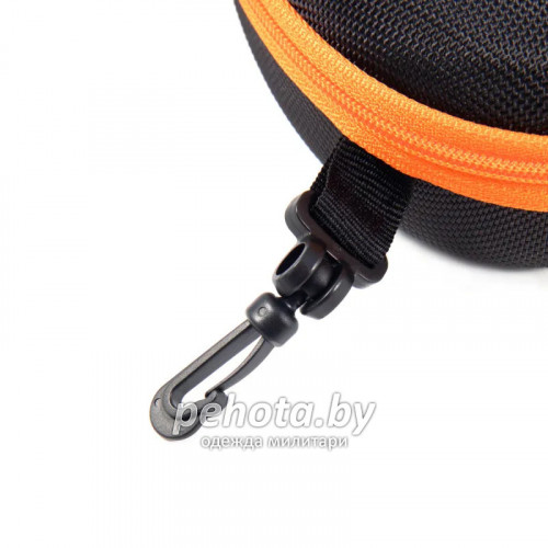 Футляр/Чехол для очков жёсткий с карабином PF-PG-48 170х75х55мм черный | Следопыт фото 4