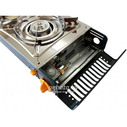 Газовая плита TWIN-HIT TW-850 двухкомфорочная с переходником | Tourist фото 4