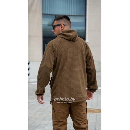 Кофта флисовая Alpha Hoodie Coyote | Helikon-tex фото 2