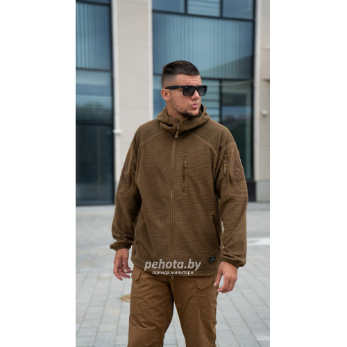 Кофта флисовая Alpha Hoodie Coyote | Helikon-tex фото 3