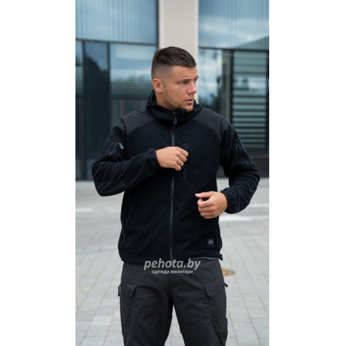Кофта флисовая Alpha Hoodie Black | Helikon-tex фото 3