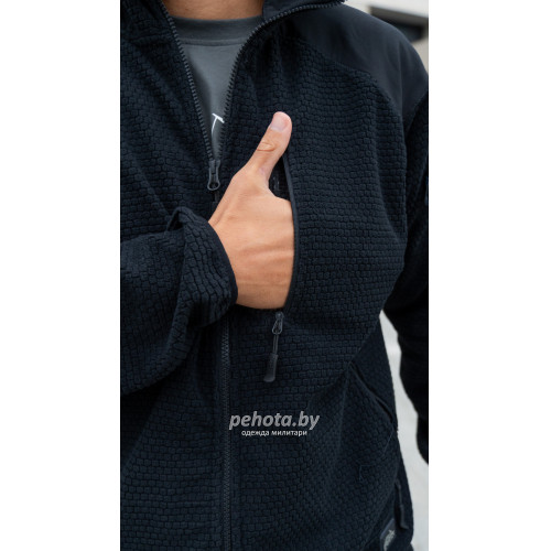 Кофта флисовая Alpha Hoodie Black | Helikon-tex фото 4