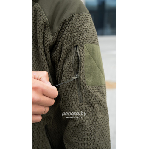 Кофта флисовая Alpha Hoodie Olive Green | Helikon-tex фото 3
