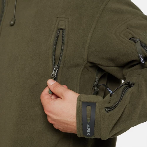 Кофта флисовая Hubbard HF-0002-02 Olive Green | APEX фото 9