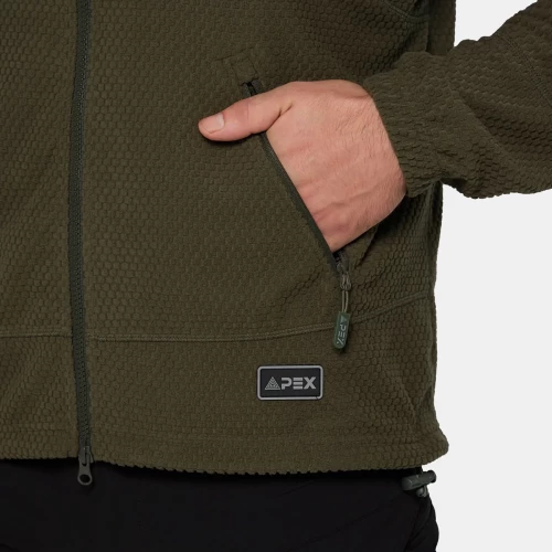 Кофта флисовая Sanford HF-0001-02 Olive Green | APEX фото 4