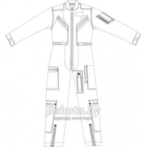 Комбинезон огнеупорный CWU 27/P Flight Suit Sage Green | Армия США фото 6