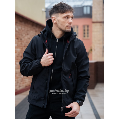 Куртка Jedd Soft Shell 30122 Black | Vintage Industries фото 7