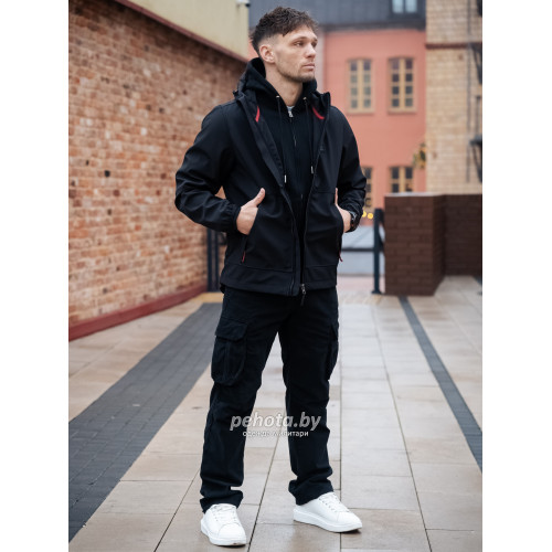 Куртка Jedd Soft Shell 30122 Black | Vintage Industries фото 12