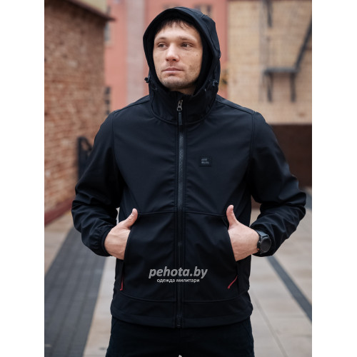 Куртка Jedd Soft Shell 30122 Black | Vintage Industries фото 3