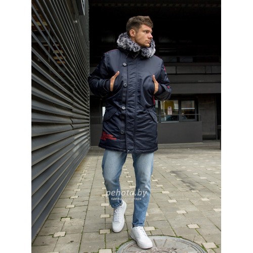 Куртка Аляска Arktik Fleece Night Sky/Red | Apolloget фото 6